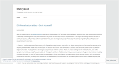 Desktop Screenshot of mahiyaoks.wordpress.com