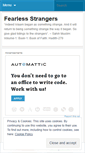 Mobile Screenshot of fearlessstrangers.wordpress.com