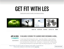 Tablet Screenshot of getfitwithles.wordpress.com