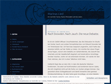 Tablet Screenshot of marinaslied.wordpress.com