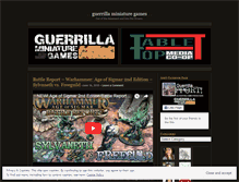 Tablet Screenshot of guerrillaminiaturegames.wordpress.com