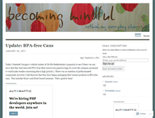 Tablet Screenshot of becomingmindful.wordpress.com