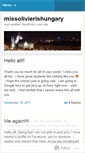 Mobile Screenshot of missolivierishungary.wordpress.com
