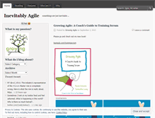 Tablet Screenshot of inevitablyagile.wordpress.com