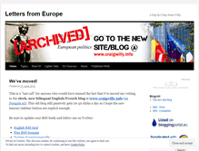 Tablet Screenshot of euroletters.wordpress.com
