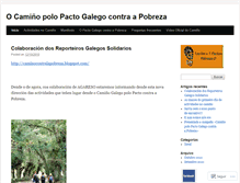 Tablet Screenshot of caminhopolopacto.wordpress.com