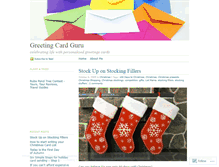 Tablet Screenshot of greetingcardguru.wordpress.com