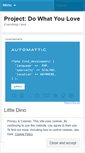 Mobile Screenshot of projectdowhatyoulove.wordpress.com