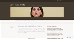 Desktop Screenshot of alicesenzaniente.wordpress.com