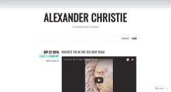 Desktop Screenshot of alexanderchristie.wordpress.com