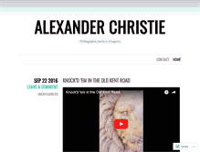 Tablet Screenshot of alexanderchristie.wordpress.com