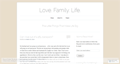 Desktop Screenshot of lovefamilylife.wordpress.com