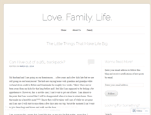 Tablet Screenshot of lovefamilylife.wordpress.com