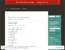 Tablet Screenshot of musicthatmakesmehappy.wordpress.com