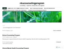 Tablet Screenshot of nkucounselingprogram.wordpress.com