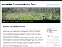 Tablet Screenshot of marionway.wordpress.com