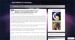 Desktop Screenshot of aboutmiracle.wordpress.com