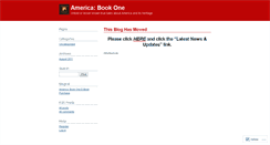 Desktop Screenshot of americabookone.wordpress.com