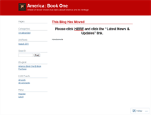 Tablet Screenshot of americabookone.wordpress.com