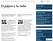 Tablet Screenshot of elpajaroylanube.wordpress.com