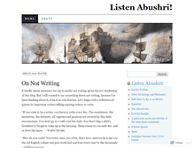 Tablet Screenshot of abushri.wordpress.com