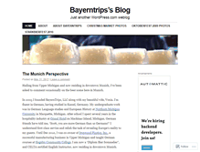 Tablet Screenshot of bayerntrips.wordpress.com