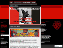 Tablet Screenshot of centrosocialobrero.wordpress.com