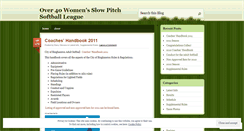 Desktop Screenshot of over40ball.wordpress.com
