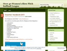 Tablet Screenshot of over40ball.wordpress.com