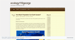 Desktop Screenshot of ecology110george.wordpress.com