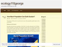 Tablet Screenshot of ecology110george.wordpress.com