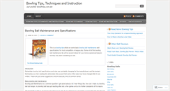 Desktop Screenshot of bowlingtechnique.wordpress.com