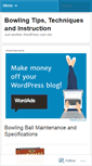 Mobile Screenshot of bowlingtechnique.wordpress.com