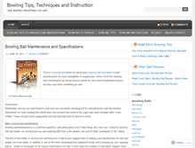 Tablet Screenshot of bowlingtechnique.wordpress.com