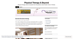 Desktop Screenshot of physicaltherapybeyond.wordpress.com
