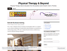Tablet Screenshot of physicaltherapybeyond.wordpress.com