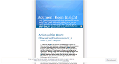 Desktop Screenshot of acumen.wordpress.com