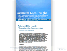 Tablet Screenshot of acumen.wordpress.com