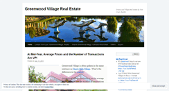 Desktop Screenshot of greenwoodvillagerealestate.wordpress.com