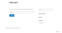 Desktop Screenshot of amieslott.wordpress.com