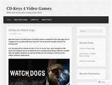 Tablet Screenshot of cdkeys4videogames.wordpress.com