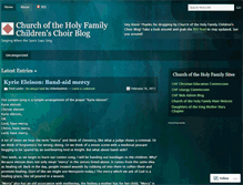 Tablet Screenshot of chfchildrenschoir.wordpress.com