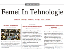 Tablet Screenshot of femeintehnologie.wordpress.com