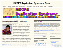 Tablet Screenshot of mecp2.wordpress.com