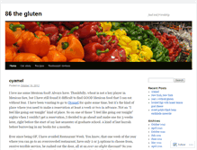 Tablet Screenshot of 86thegluten.wordpress.com