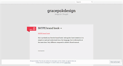 Desktop Screenshot of gracepokdesign.wordpress.com