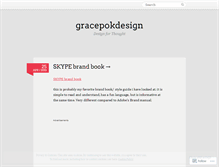 Tablet Screenshot of gracepokdesign.wordpress.com