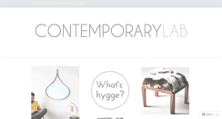 Desktop Screenshot of contemporarylab.wordpress.com