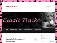 Tablet Screenshot of beagletracks.wordpress.com