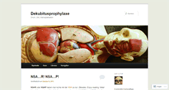 Desktop Screenshot of dekubitusprophylaxe.wordpress.com